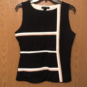 White House/Black market B & W blouse.